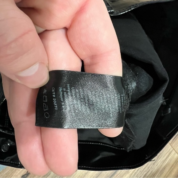 Rag & Bone High Rise Vinyl Patent Leather Skinny Pants - Picture 10 of 11